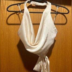 Satiny Handkerchief Top